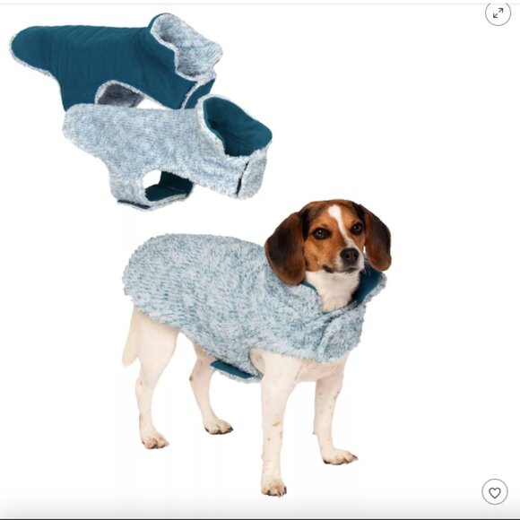 Furhaven Reversible Small Dog Coat, Washable & Insulating w/ Leash Access S - Picture 1 of 4